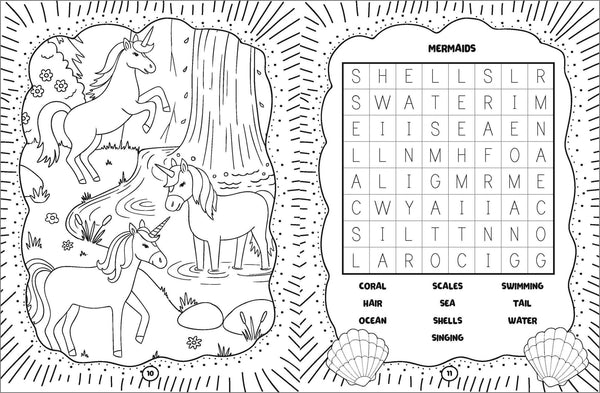 Lots of Things to Do and Colour - Unicorns, Enchanted Lands and Sweet Treats