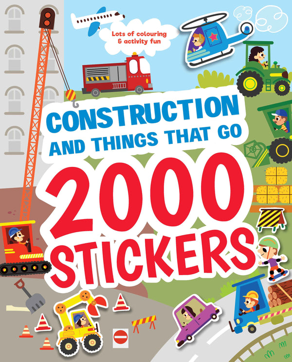 2000 Stickers - Construction & Things that Go