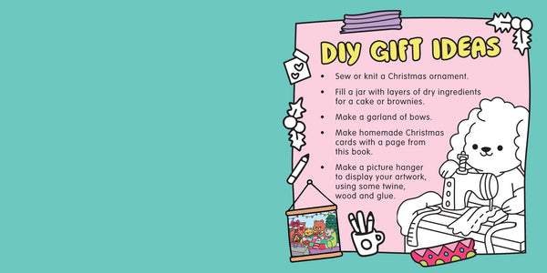 Happy Days - Cosy Christmas Advent Colouring Book (Hardback Edition)