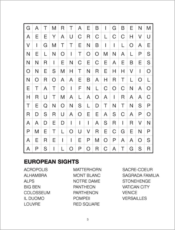 Large Print Bumper Puzzle Book - Word Search (orange banner)