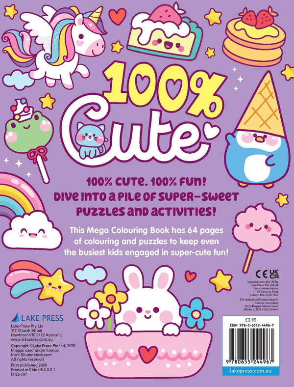 100% Cute - Mega Colouring Book