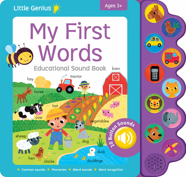 10 Button Sound - Little Genius - First Words