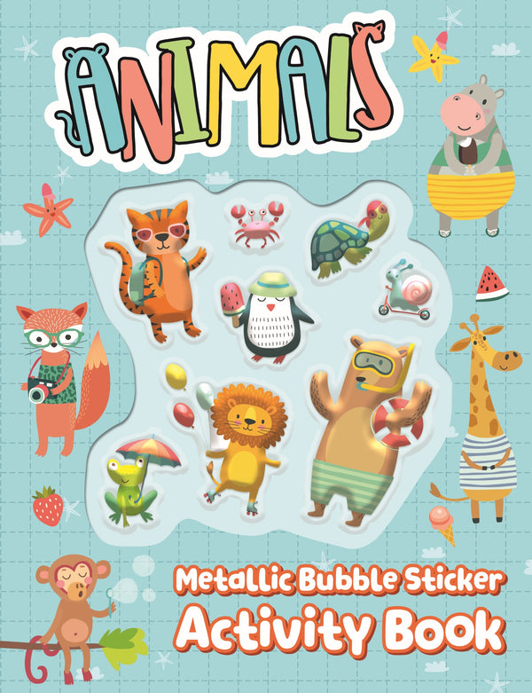 Metallic Bubble Sticker Book - Animals