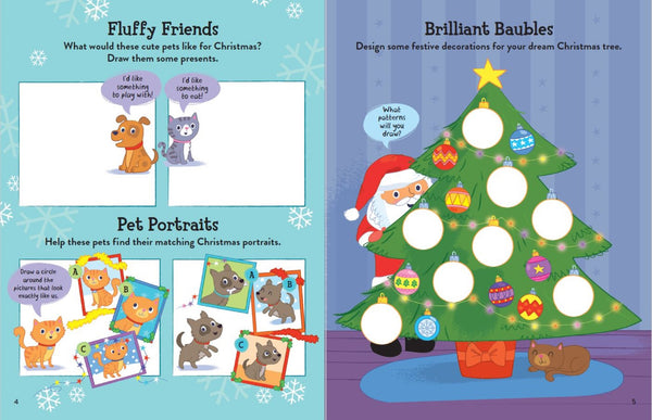 Santa & Friends Rockin' Reindeers Puffy Sticker Book