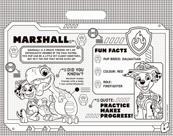 PAW Patrol The Dino Movie - Giant Activity Pad