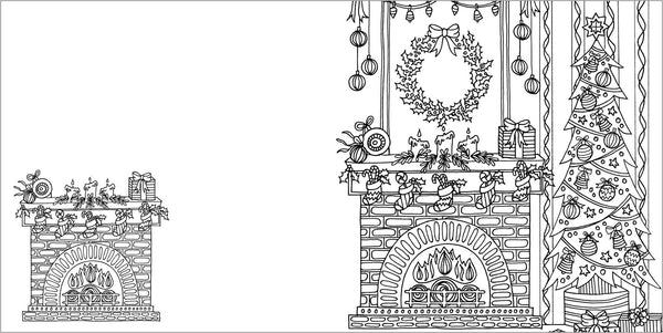 Christmas Colouring Book - Merry & Bright