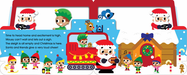 Mini Me - Shaped Board Book - Santa's Sleigh Ride