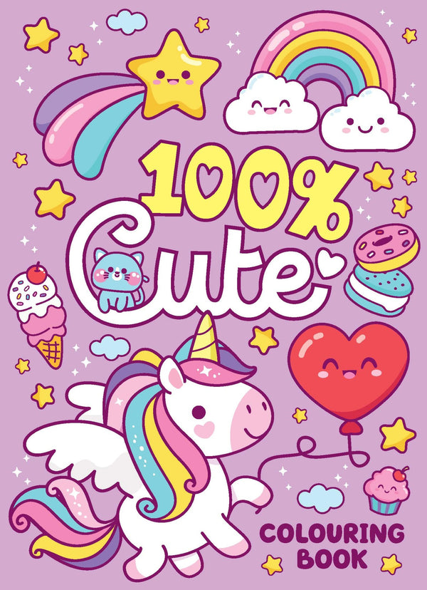 100% Cute - 32pp Colouring Book