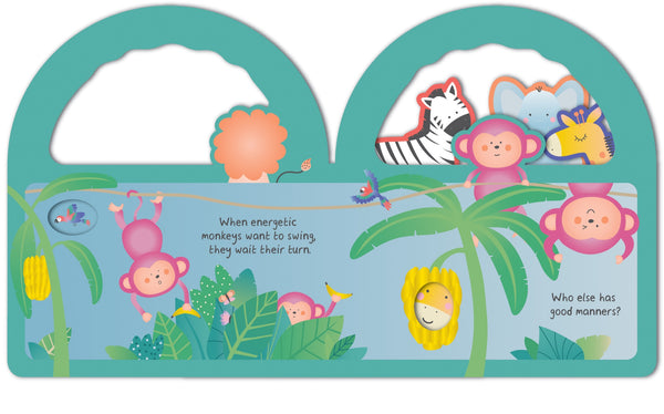 Baby's World - Peek-a-Boo Handle Book - We Can Say Please