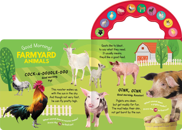 10-Button Carry Along Sound Book - Good Morning! On the Farm