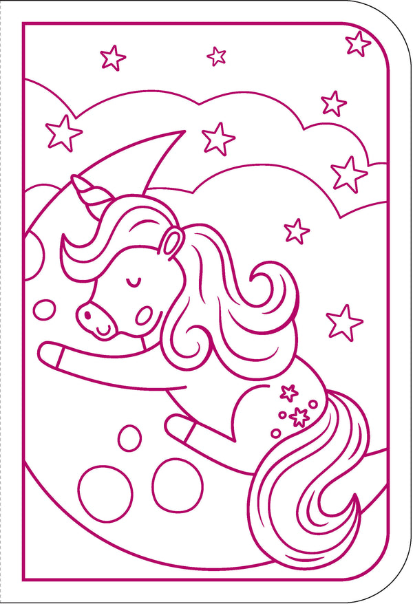 Markerific Jr. - Colour Me Carry Case - Upbeat Unicorns