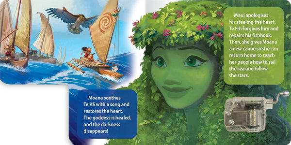 Disney Moana - Wind-Up Music Box Book