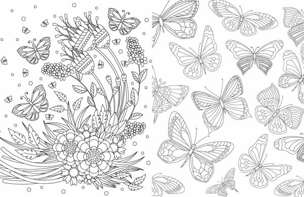 Gem Sticker Colouring Book - Butterflies