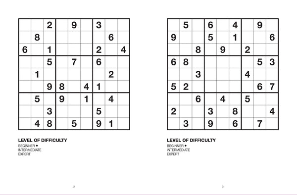 Large Print Puzzle Book - Sudoku