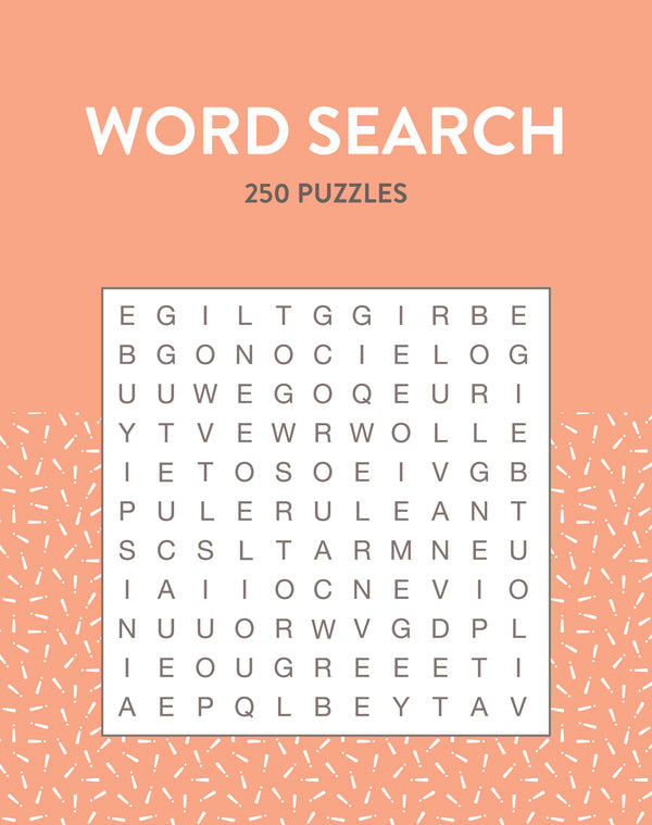 250 Puzzles - Word Search - Pastel Orange