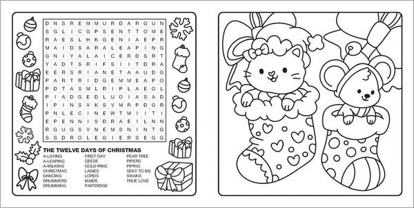 Happy Days - Bright Cuties Cosy Colouring & Word Search Book