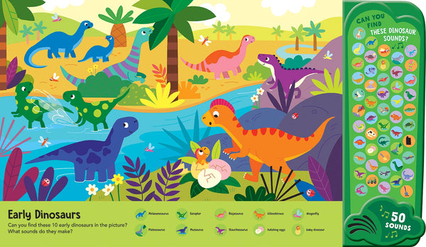 Look and Find - 50-Button Mega Sound Book - Dinosaurs