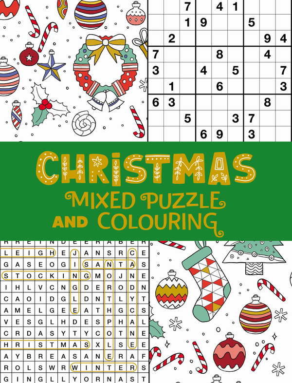 Christmas - Mixed Puzzles and Colouring