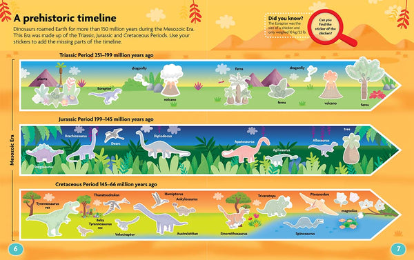 FunFacts - Sticker Activity Book - Dinosaurs