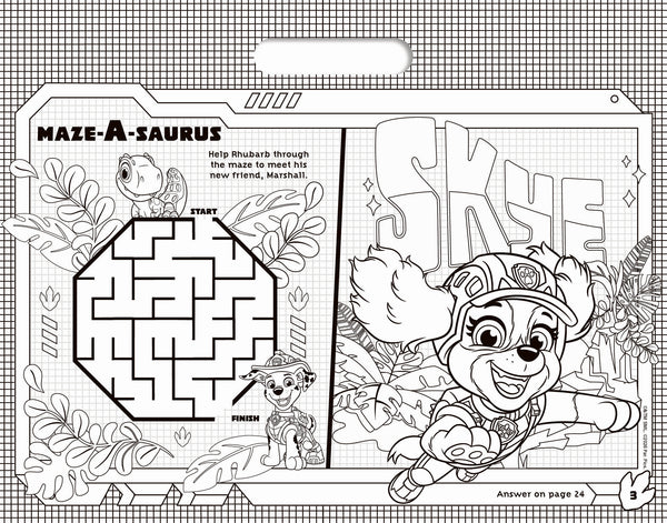 PAW Patrol The Dino Movie - Giant Activity Pad